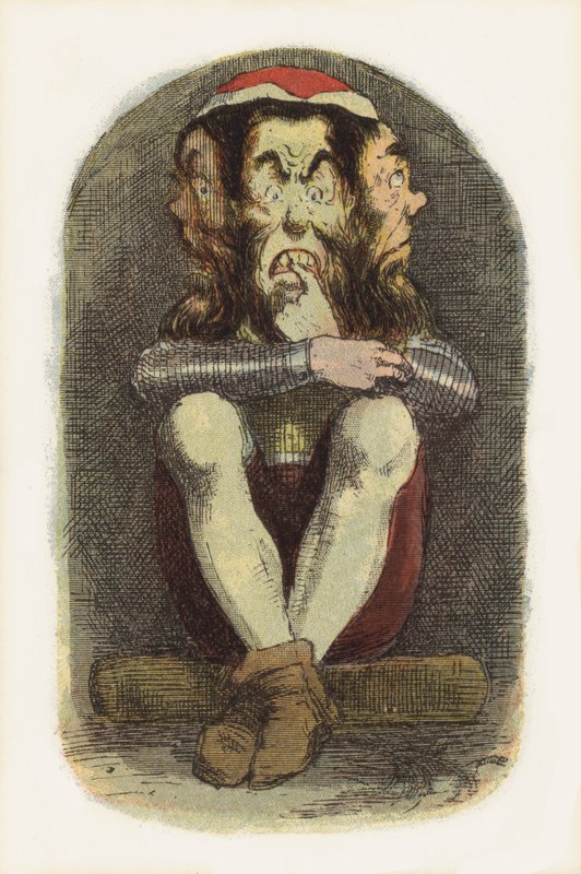 Ilustração para Jack The Giant Killer (cor litho) de Richard Doyle