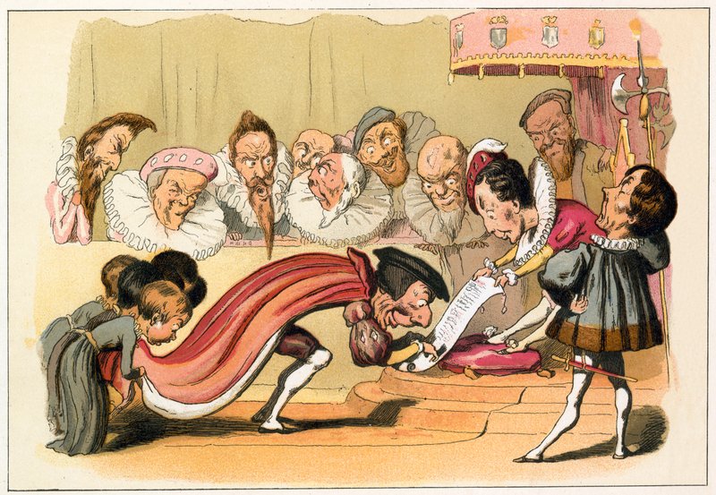 Rei Eduardo VI concede uma carta de Richard Doyle