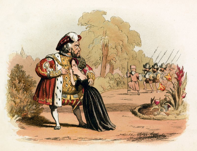 Fuga estreita para a rainha Katharine Parr de Richard Doyle
