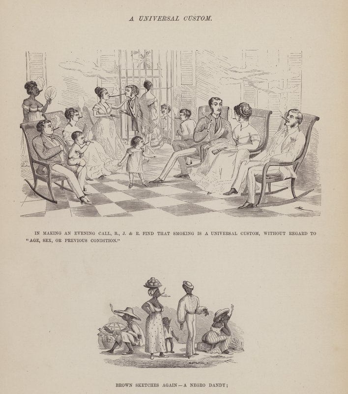 Página de The American Tour of Messrs Brown, Jones and Robinson (gravura) de Richard Doyle