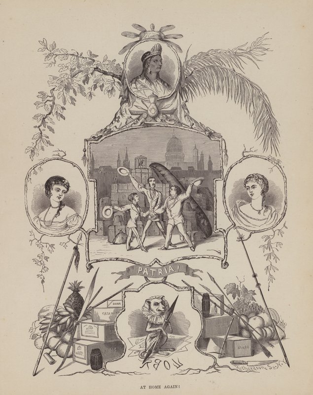 Página de The American Tour of Messrs Brown, Jones and Robinson (gravura) de Richard Doyle