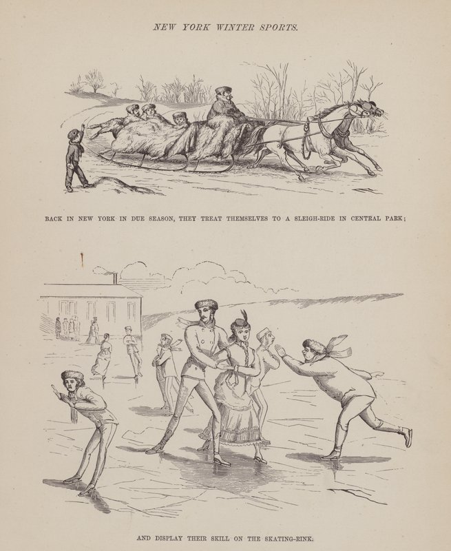 Página de The American Tour of Messrs Brown, Jones and Robinson (gravura) de Richard Doyle