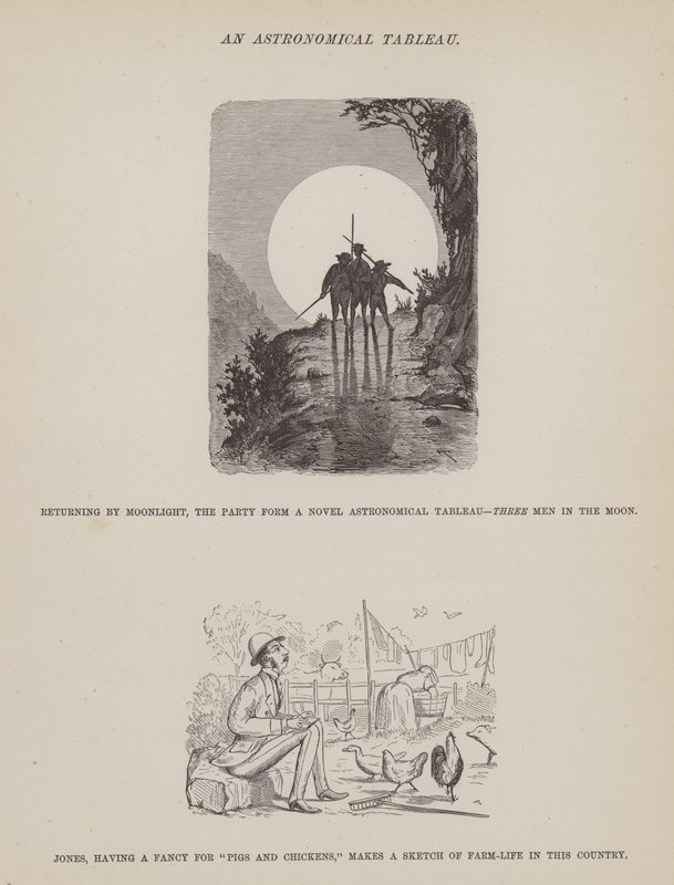 Página de The American Tour of Messrs Brown, Jones and Robinson (gravura) de Richard Doyle