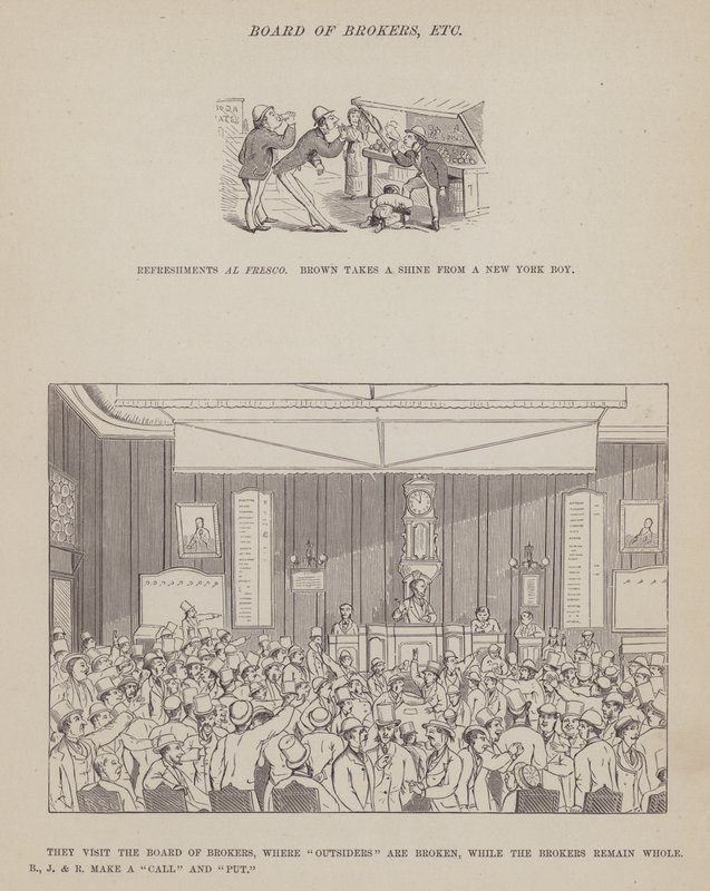 Página de The American Tour of Messrs Brown, Jones and Robinson (gravura) de Richard Doyle
