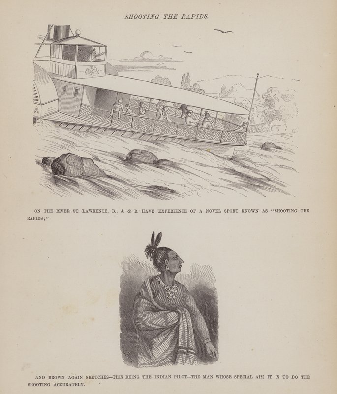Página de The American Tour of Messrs Brown, Jones and Robinson (gravura) de Richard Doyle