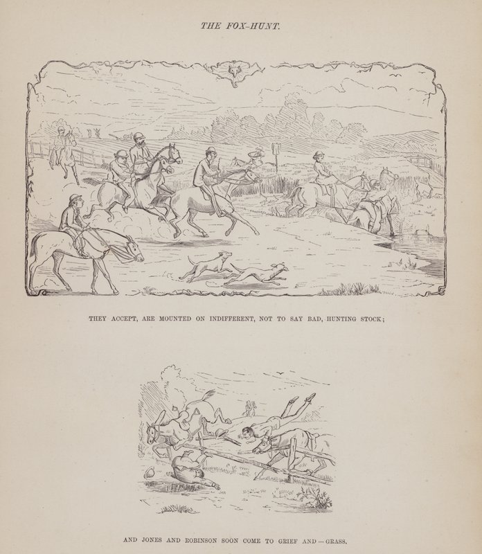 Página de The American Tour of Messrs Brown, Jones and Robinson (gravura) de Richard Doyle