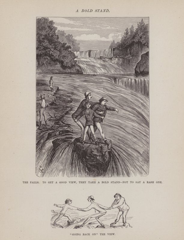 Página de The American Tour of Messrs Brown, Jones and Robinson (gravura) de Richard Doyle