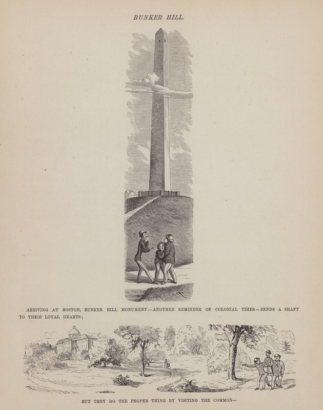 Página de The American Tour of Messrs Brown, Jones and Robinson (gravura) de Richard Doyle