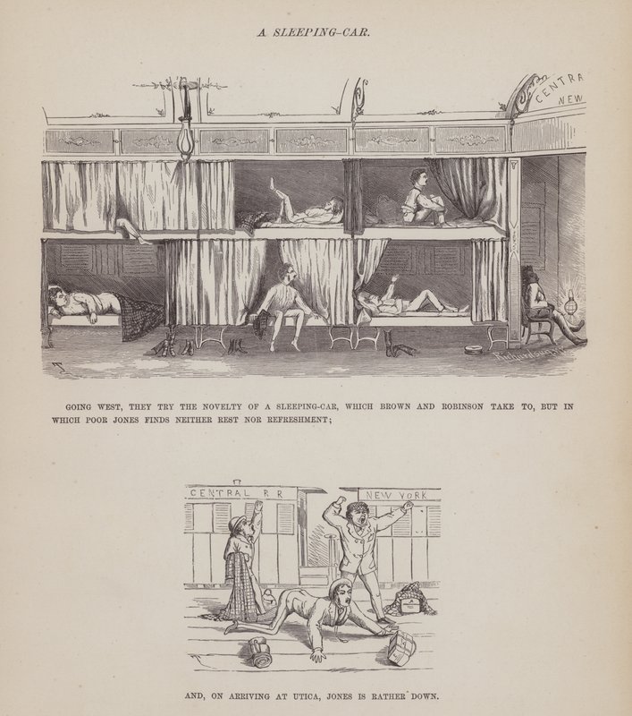 Página de The American Tour of Messrs Brown, Jones and Robinson (gravura) de Richard Doyle