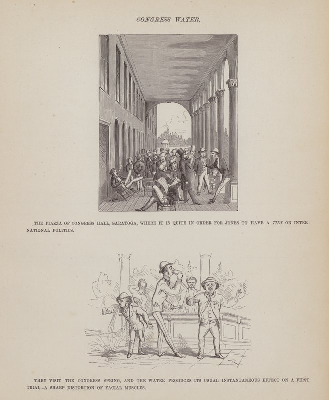 Página de The American Tour of Messrs Brown, Jones and Robinson (gravura) de Richard Doyle