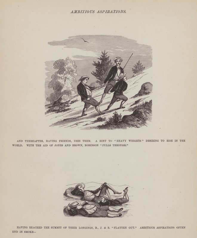 Página de The American Tour of Messrs Brown, Jones and Robinson (gravura) de Richard Doyle