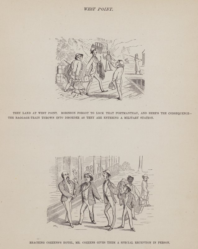Página de The American Tour of Messrs Brown, Jones and Robinson (gravura) de Richard Doyle