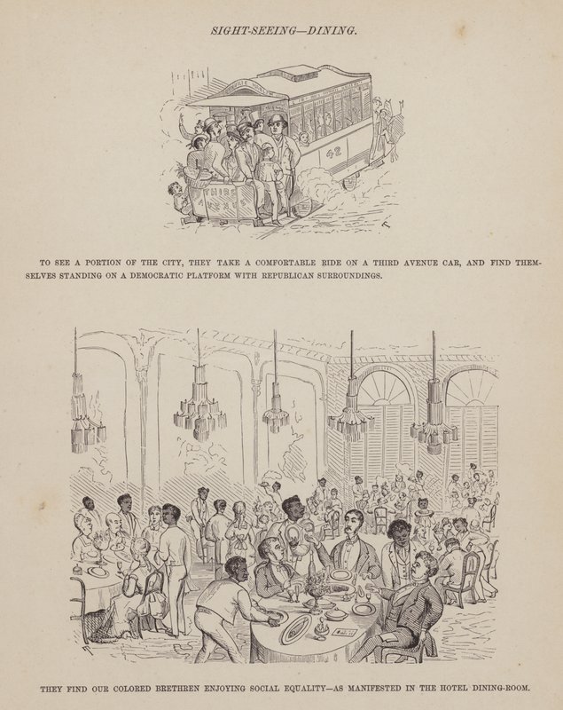 Página de The American Tour of Messrs Brown, Jones and Robinson (gravura) de Richard Doyle