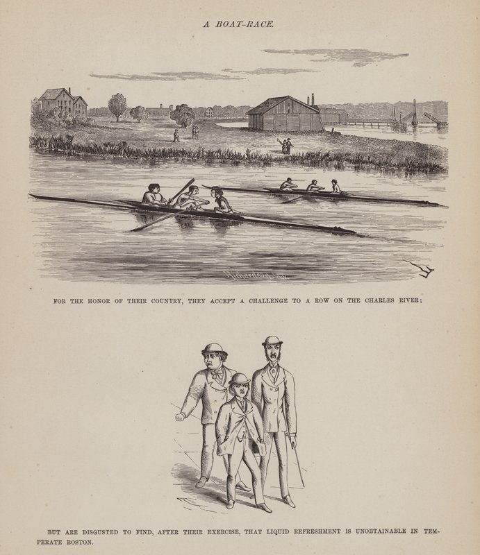 Página de The American Tour of Messrs Brown, Jones and Robinson (gravura) de Richard Doyle