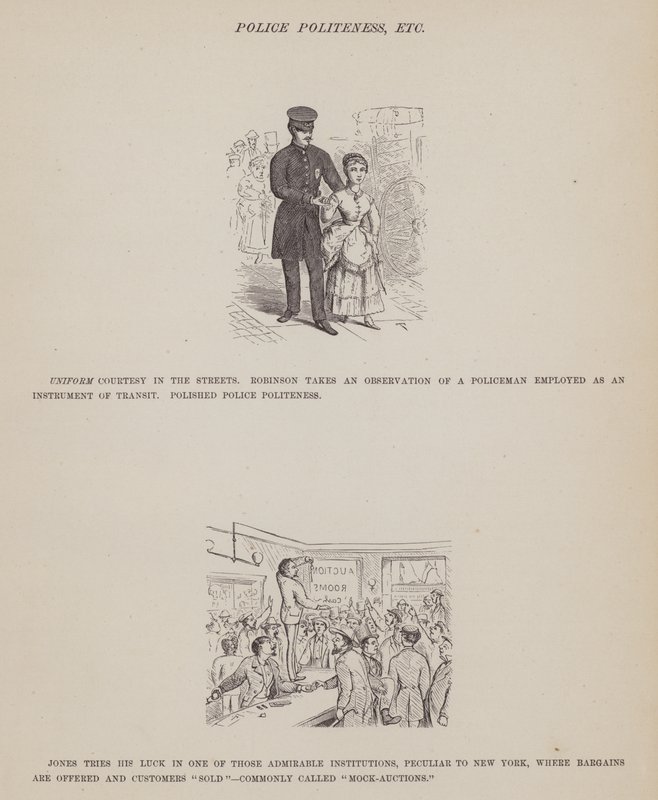 Página de The American Tour of Messrs Brown, Jones and Robinson (gravura) de Richard Doyle