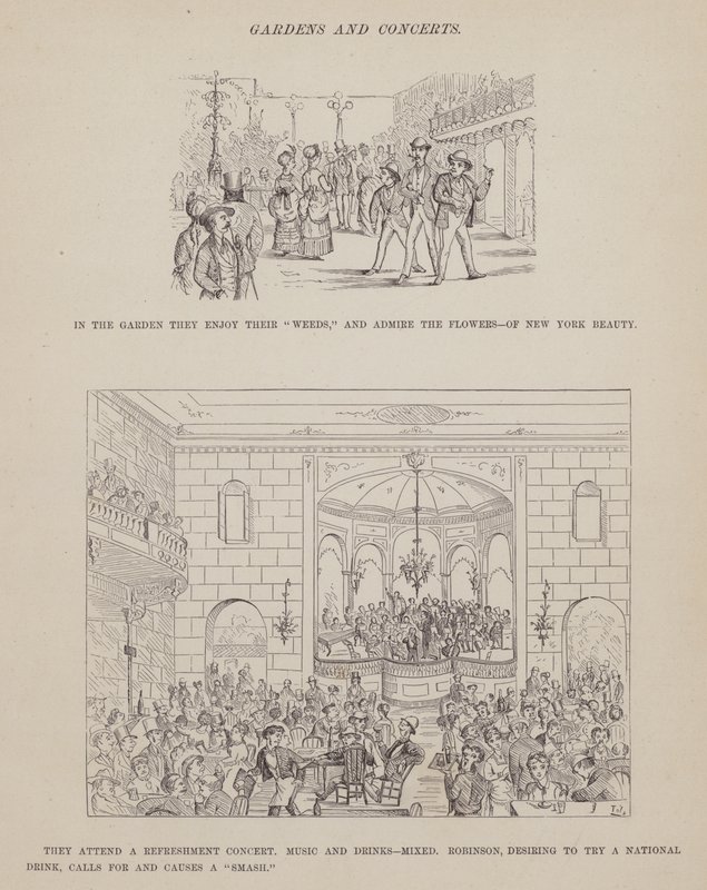 Página de The American Tour of Messrs Brown, Jones and Robinson (gravura) de Richard Doyle