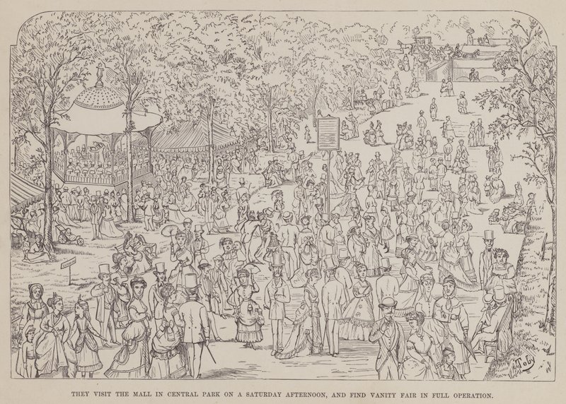 Página de The American Tour of Messrs Brown, Jones and Robinson (gravura) de Richard Doyle