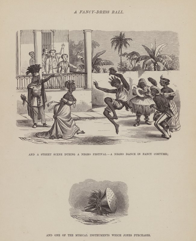 Página de The American Tour of Messrs Brown, Jones and Robinson (gravura) de Richard Doyle
