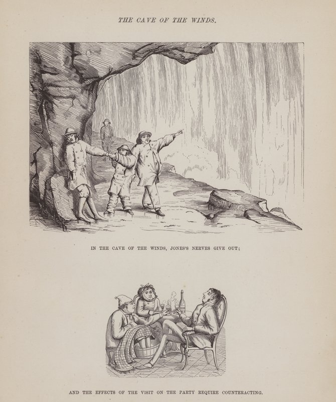 Página de The American Tour of Messrs Brown, Jones and Robinson (gravura) de Richard Doyle