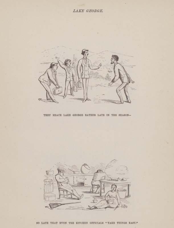 Página de The American Tour of Messrs Brown, Jones and Robinson (gravura) de Richard Doyle