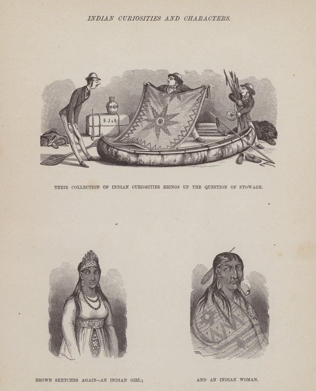 Página de The American Tour of Messrs Brown, Jones and Robinson (gravura) de Richard Doyle