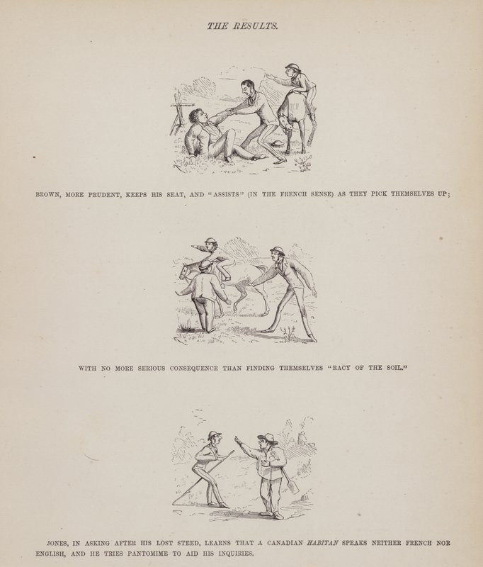 Página de The American Tour of Messrs Brown, Jones and Robinson (gravura) de Richard Doyle