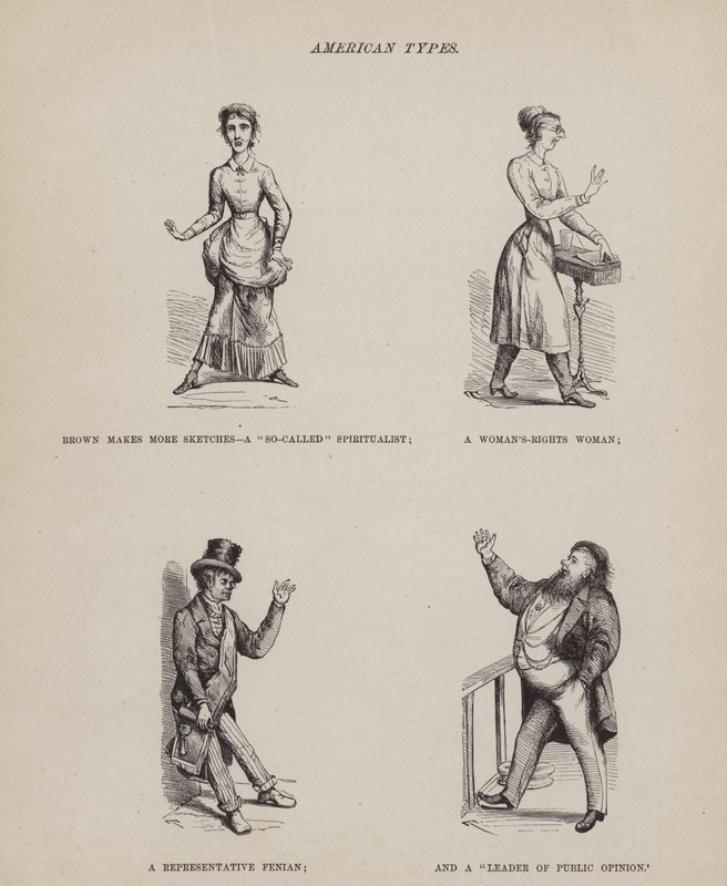 Página de The American Tour of Messrs Brown, Jones and Robinson (gravura) de Richard Doyle