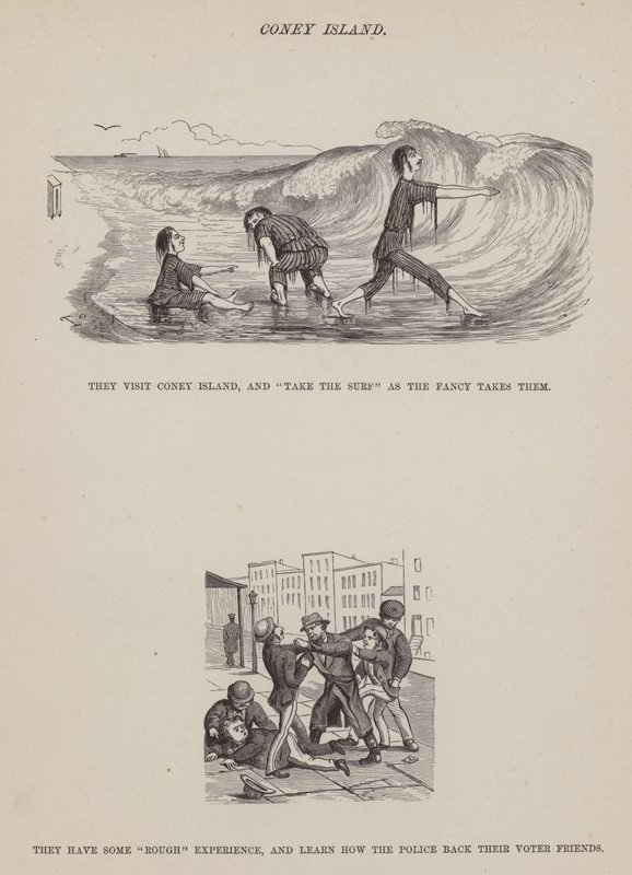 Página de The American Tour of Messrs Brown, Jones and Robinson (gravura) de Richard Doyle