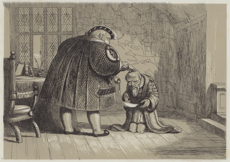 Levantando os suprimentos no reinado de Henrique VIII (aquatinta) de Richard Doyle
