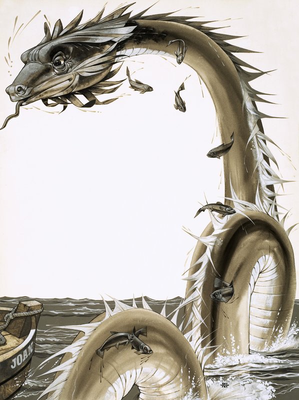 Histórias populares da América: Serpente marinha de Gloucester de Richard Hook