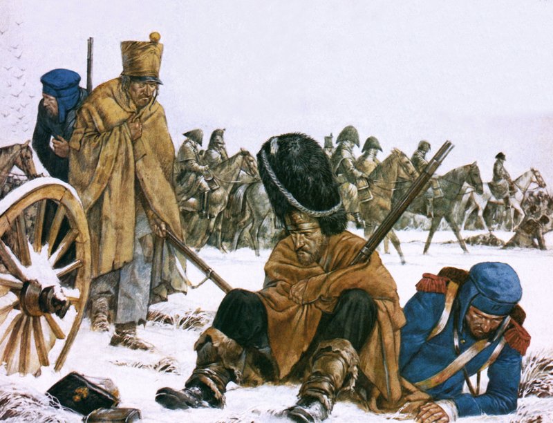 A retirada de Napoleão de Moscovo de Richard Hook