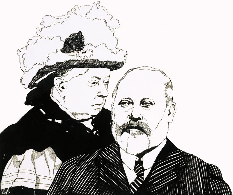 A Rainha Vitória e o Príncipe de Gales, que viria a ser o Rei Eduardo VII de Richard Hook