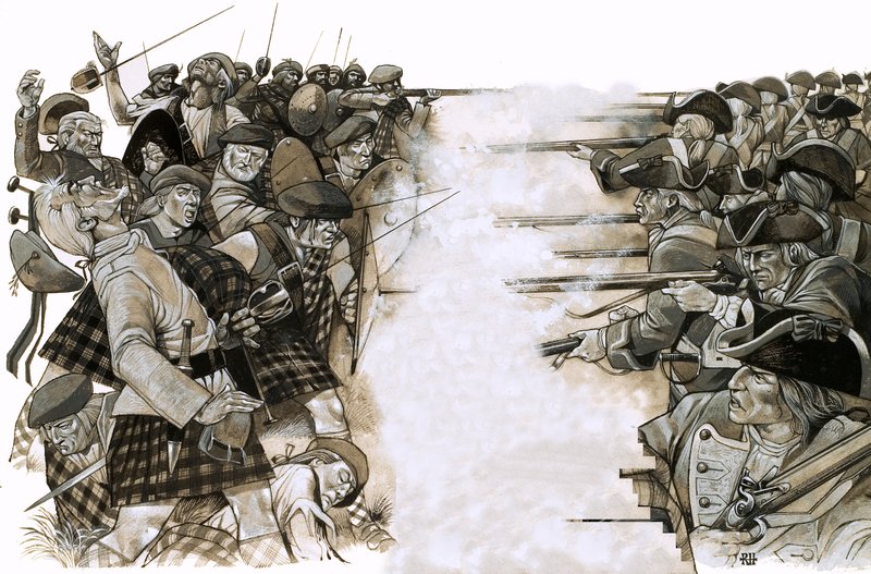 A Batalha de Culloden de Richard Hook