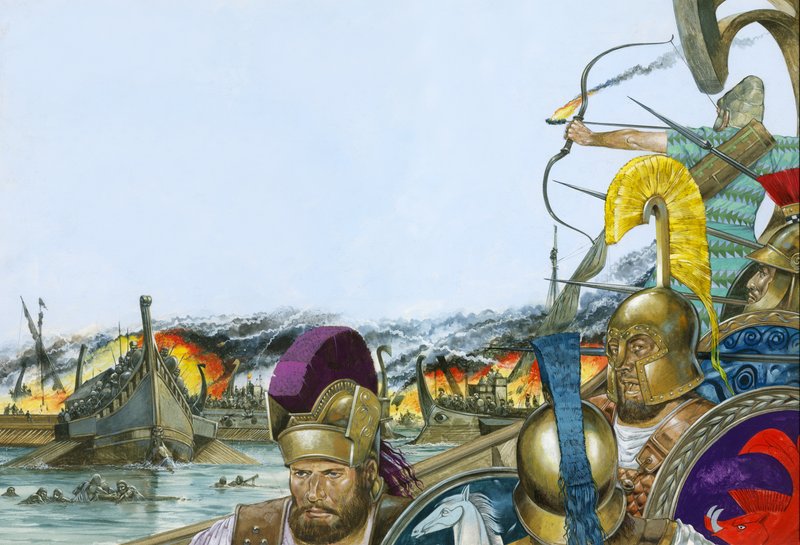 A batalha de Salamina de Richard Hook