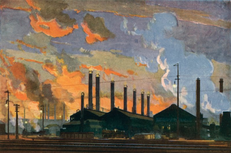 British Industries, Steel (cor litho) de Richard Jack