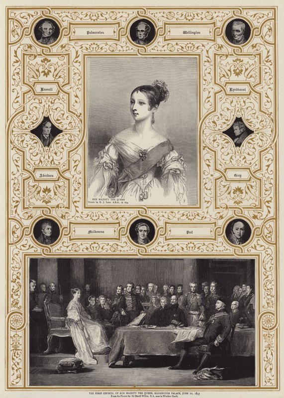 O Primeiro Conselho de Sua Majestade a Rainha, Palácio de Kensington, 20 de junho de 1837 de Richard James Lane