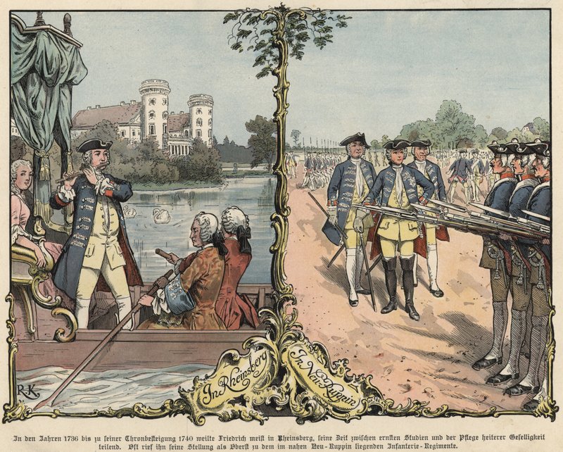 O príncipe herdeiro Frederico da Prússia em Rheinsberg e Neuruppin de Richard Knoetel