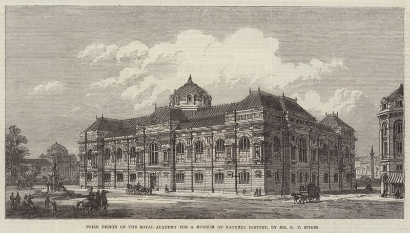 Projeto Prêmio da Academia Real para um Museu de História Natural de Richard Phene Spiers