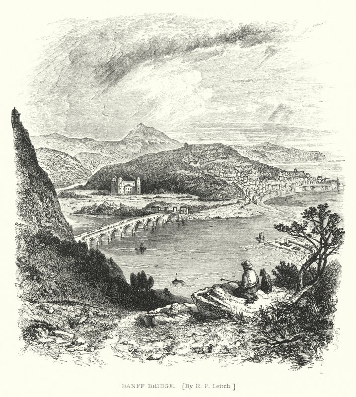 Banff Bridge (gravura) de Richard Principal (after) Leitch