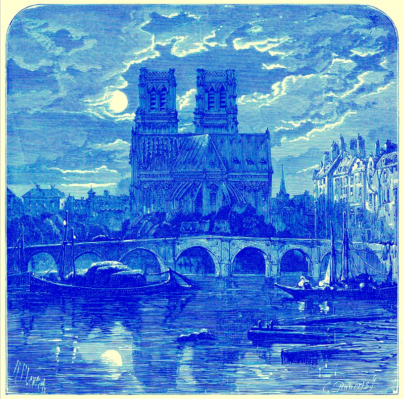 Catedral de Notre Dame, ilustração de 