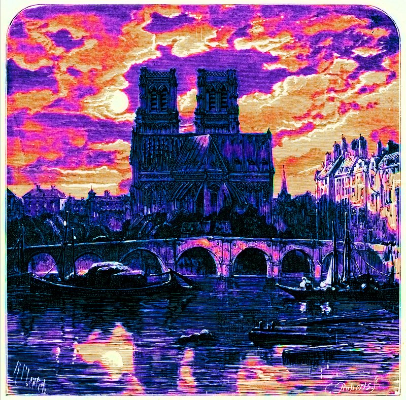 Catedral de Notre Dame, ilustração de 