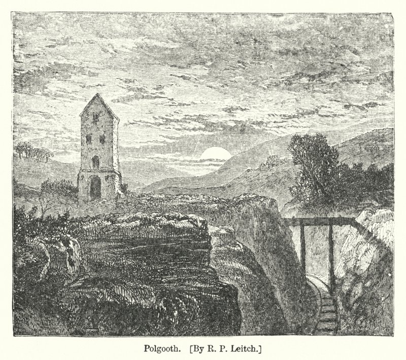 Polgooth (gravura) de Richard Principal (after) Leitch