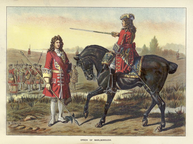 Épocas do Exército Britânico - Época de Marlborough de Richard Simkin