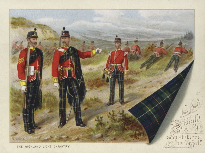 A infantaria leve das montanhas (chromolitho) de Richard Simkin
