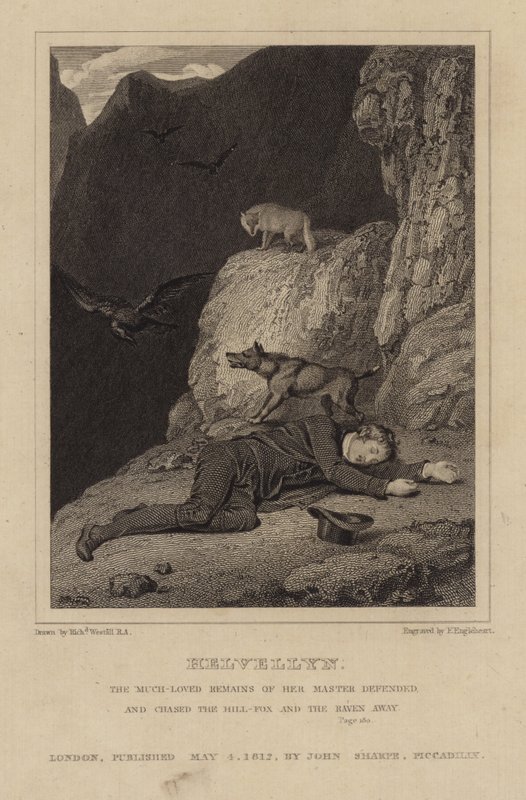 Charles Gough em Helvellyn de Richard Westall