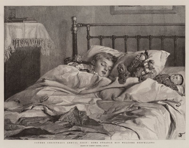 Visita Anual do Pai Natal, alguns estranhos mas bem-vindos companheiros de cama de Robert Barnes