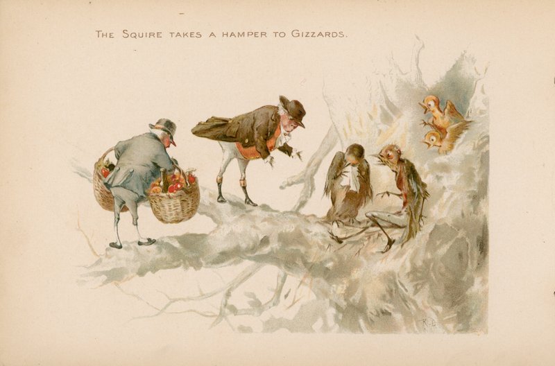 Ilustração para os galhos ou Natal no Ruddock Hall de Robert Dudley