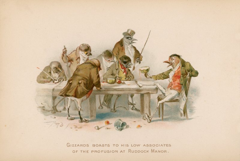 Ilustração para os galhos ou Natal no Ruddock Hall de Robert Dudley