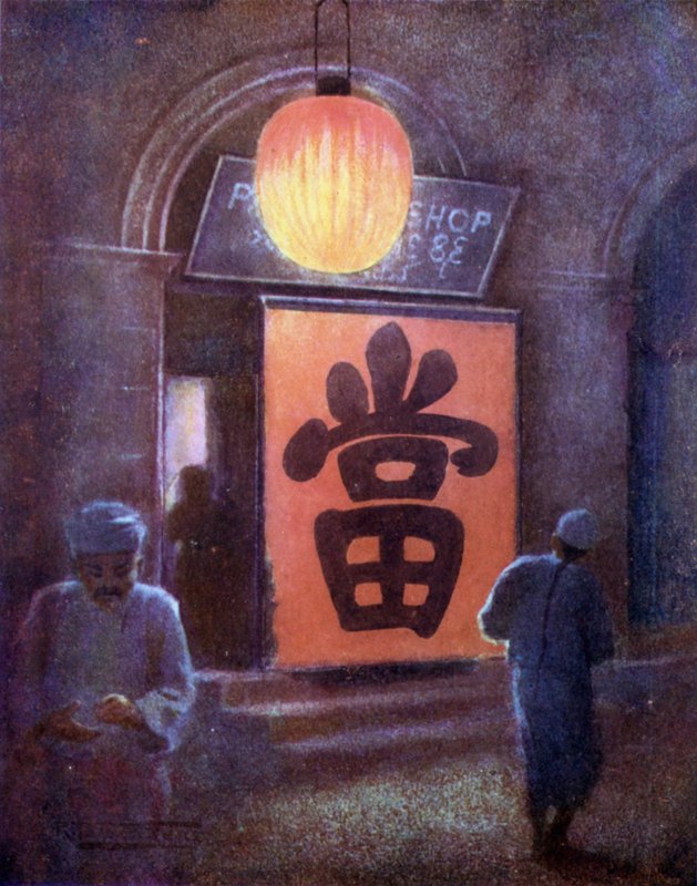 Um peão chinês-loja, Mandalay de Robert George Talbot Kelly