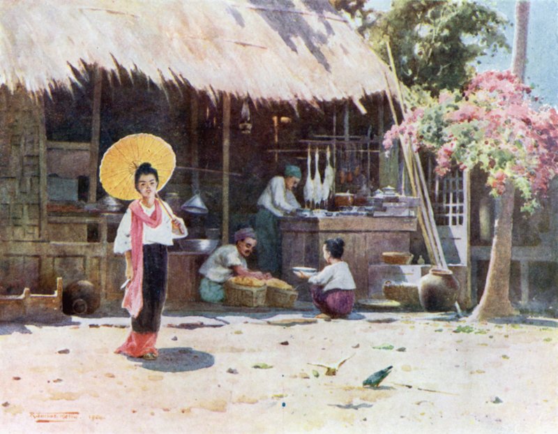 Uma loja de aldeia de Robert George Talbot Kelly